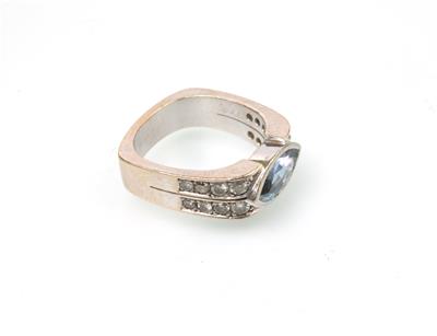 Saphir Brillant Ring - Schmuck und Uhren Onlineauktion