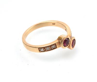 Rubin-Brillant Ring - Schmuck und Uhren Onlineauktion