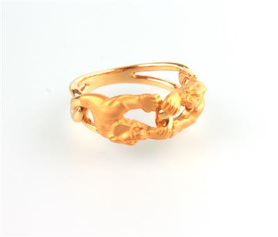 Damen Ring "Kämpfende Tiger" - Jewellery