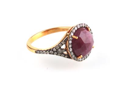 Rubin Diamant Ring - Klenoty