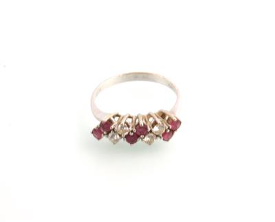 Brillant Rubin Ring - Weihnachtsauktion – Juwelen und Schmuck