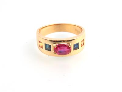 Rubin Saphir Ring - Jewellery