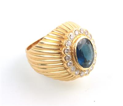 Saphir Brillant Ring - Weihnachtsauktion – Juwelen und Schmuck