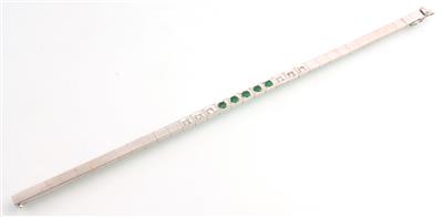 Smaragd-Brillant Armband - Jewellery