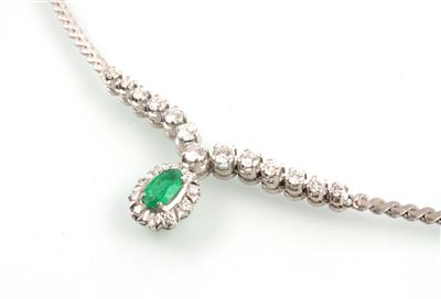 Smaragd Brillant Collier - Weihnachtsauktion – Juwelen und Schmuck