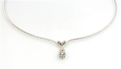 Brillant Collier ca. 0,45 ct - Schmuck und Uhren