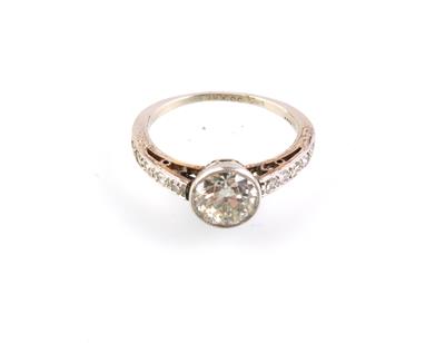 Altschliffbrillant-Diamantring zus. ca. 1,30 ct - Weihnachtsauktion - Juwelen und Schmuck