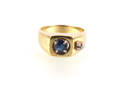 Diamant Saphir Ring - Weihnachtsauktion - Juwelen und Schmuck