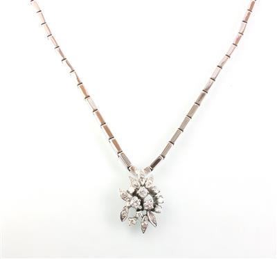 Diamantcollier zus. ca. 0,60 ct - Jewellery