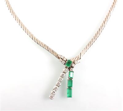 Smaragd Brillantcollier - Jewellery