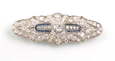 Art Deco Diamantbrosche zus. ca. 3,80 ct - Schmuck und Uhren