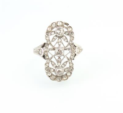 Rauten Brillant Diamantring zus. ca.0,65 ct - Schmuck und Uhren