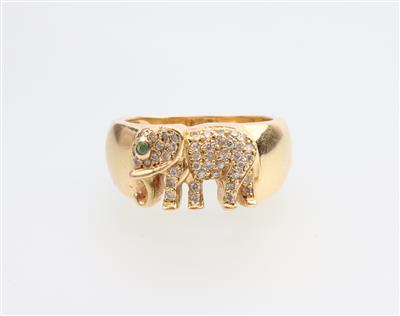 Brillant Ring Elefant - Klenoty a náramkové