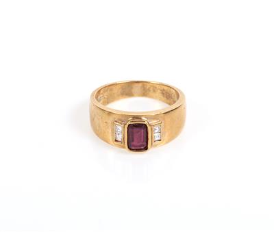 Rubin Diamantring - Jewellery and watches