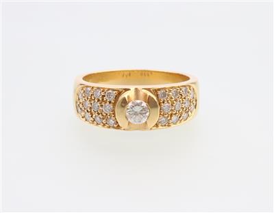 Brillantring zus. ca. 0,65 ct - Jewellery and watches