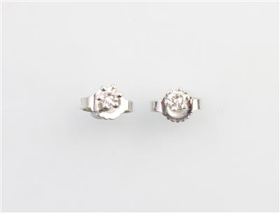 Solitärohrstecker zus. ca. 0,10 ct - Gioielli e orologi