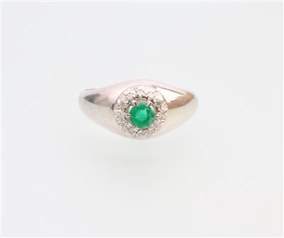 Smaragd Diamand Ring - Juwelen und Schmuck