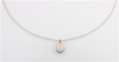 Brillant Collier zus. ca. 1 ct - Klenoty a náramkové