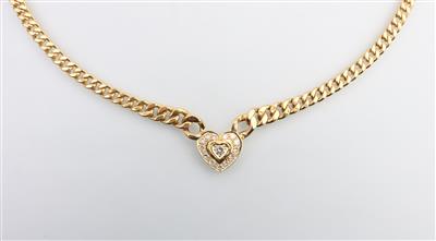 Brillantcollier zus. ca. 0,65 ct - Gioielli e orologi