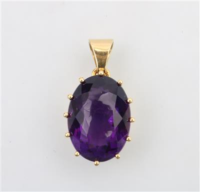 Amethystanhänger ca. 9,60 ct - Schmuck und Uhren