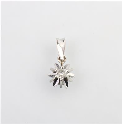 Brillant Anhänger ca. 0,12 ct - Klenoty a náramkové