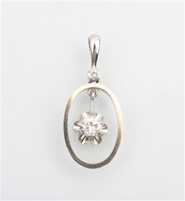 Brillantanhänger zus. ca. 0,35 ct - Schmuck und Uhren