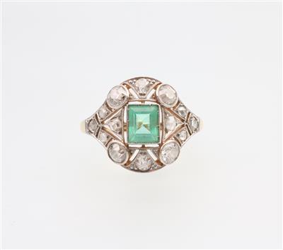 Smaragd Diamantring - Velikonoční aukce