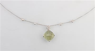 Beryll Brillant Collier - Schmuck und Uhren