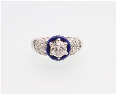 Diamantring zus. ca. 1,05 ct - Schmuck und Uhren