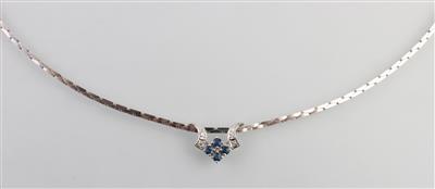 Brillant Collier zus. 0,06 ct - Schmuck und Uhren