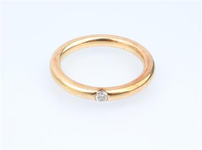 Brillant Ring zus. ca. 0,095 ct - Jewellery and watches