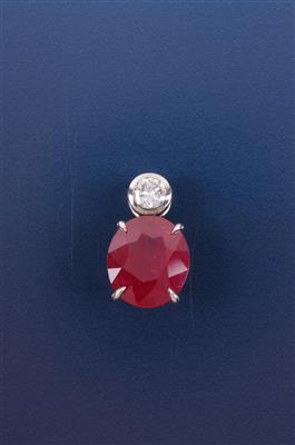 Rubinanhänger ca. 5,40 ct - Klenoty a náramkové