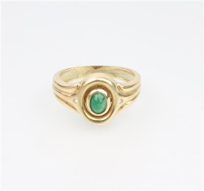 Smaragd Brillant Ring - Klenoty a náramkové