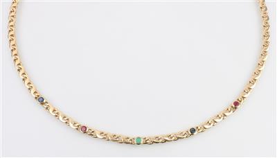 Rubin Saphir Smaragd Collier - Jewellery and watches
