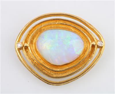 Opal Brillantbrosche - Klenoty