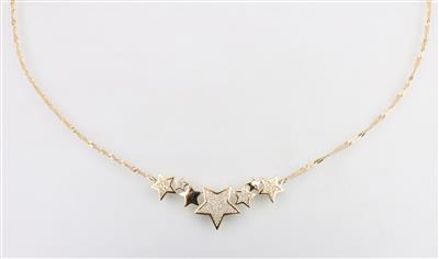 Brillantcollier "Sterne" - Schmuck und Uhren