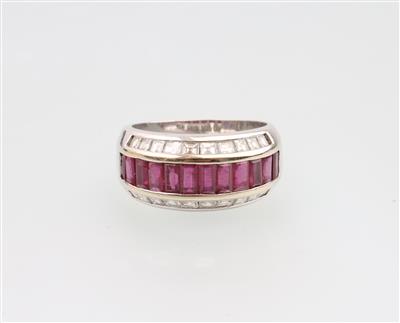 Rubin Diamant Ring - Klenoty a Hodinky