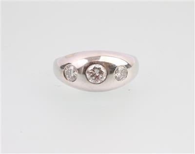 Brillant Allianzring zus. ca. 0,50 ct - Schmuck und Uhren