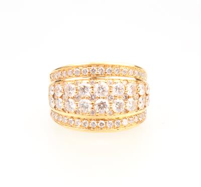 Brillant Ring zus. ca. 2,80 ct - Klenoty a Hodinky