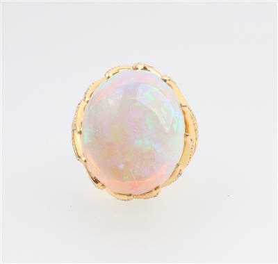 Brillant Opal Ring - Schmuck und Uhren