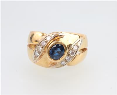 Brillant Saphir Ring - Klenoty a Hodinky