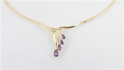 Amethyst Brillantcollier - Jewellery and watches