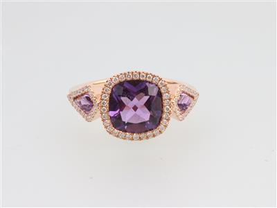 Brillant Amethyst Ring - Klenoty a Hodinky