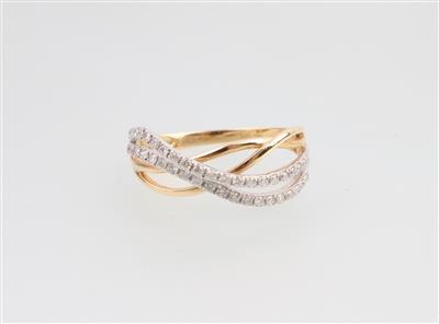 Brillant Ring zus. 0,30 ct - Jewellery and watches