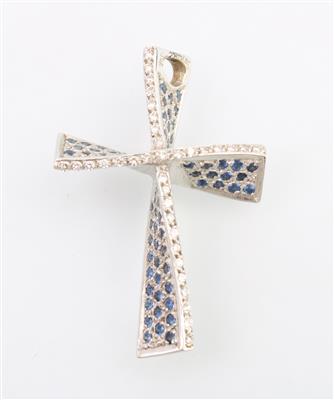 Brillant Saphir Kreuz - Schmuck und Uhren