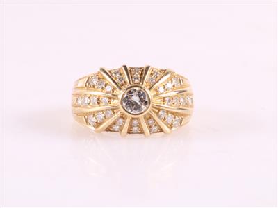 Brillant Damenring zus. ca. 0,80 ct - Gioielli e orologi