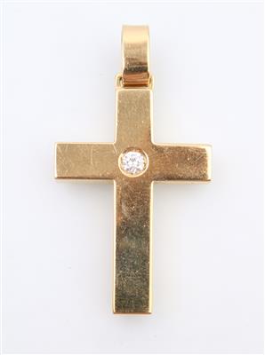 Brillantkreuz ca. 0,12 ct - Gioielli e orologi