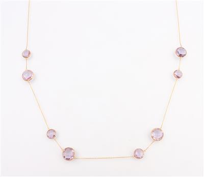 Amethystcollier zus. 46,55 ct - Klenoty a Hodinky