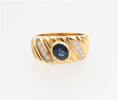 Saphir Brillant Ring