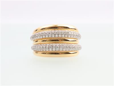 Brillant Ring zus. 0,88 ct - Jewellery and watches